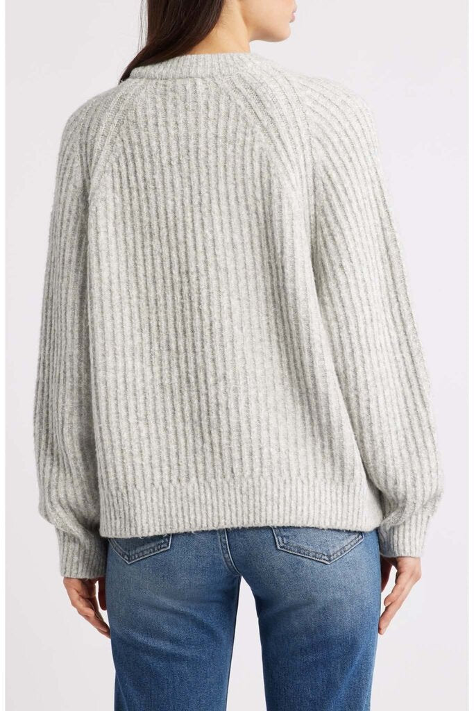 Madewell Rib Cotton Blend Sweater - Size XS