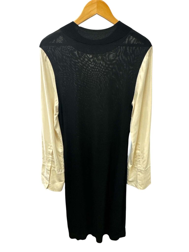 COS Two Tone Silk Sleeve Maxi Dress - Size Medium