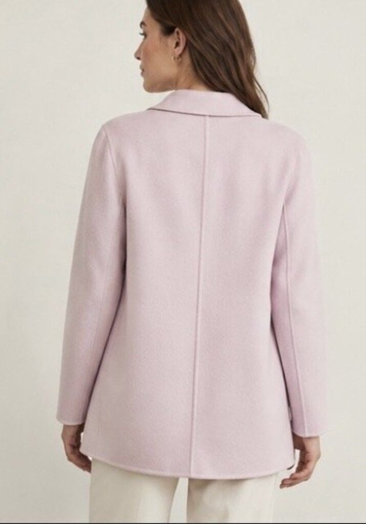 Theory NWT Sileena Winsome Wool Cashmere Coat In Petal Pink - Size Medium (Retails for $595)
