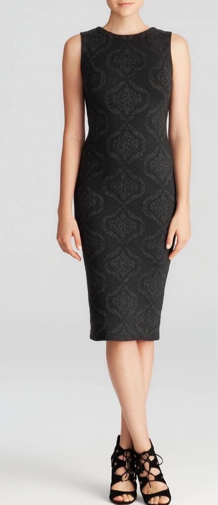 Alice & Olivia Penley Metallic Jacquard Knit Dress - Size Large