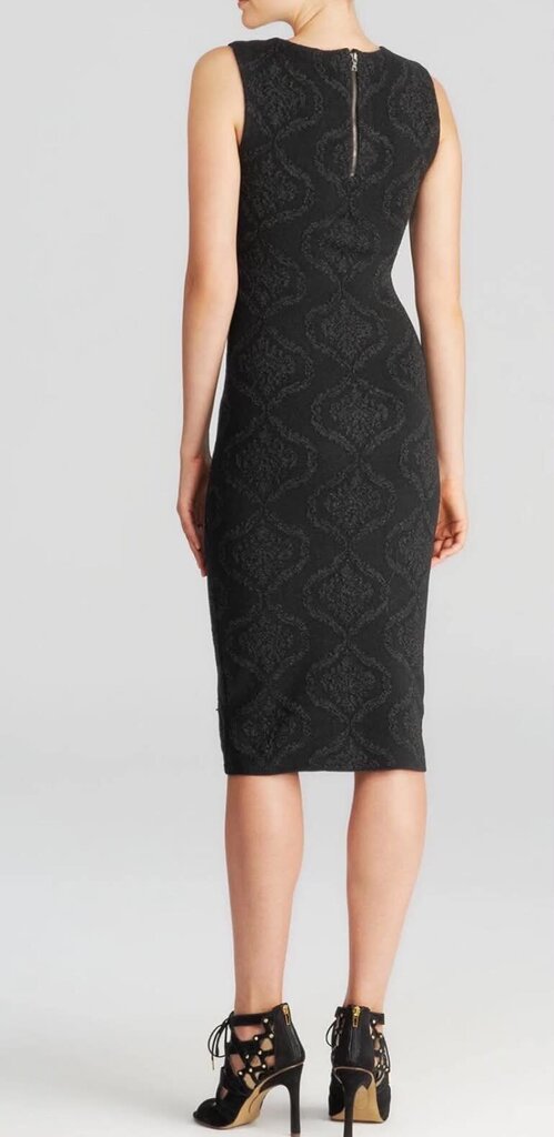 Alice & Olivia Penley Metallic Jacquard Knit Dress - Size Large