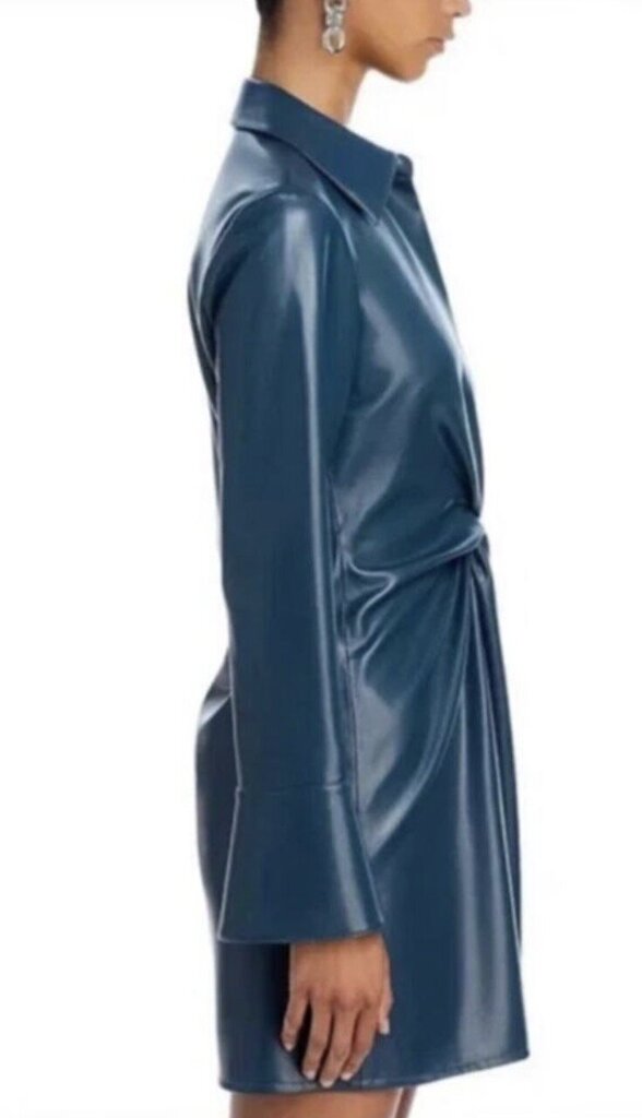 NWT Cinq A Sept McKenna Faux Leather Mini Dress - Size 10