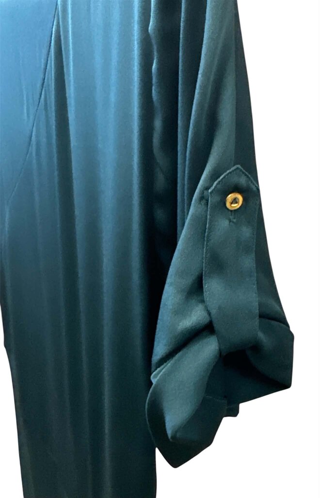 Diane Von Furstenberg Teal Silk Draped Wrap Dress - Size 10