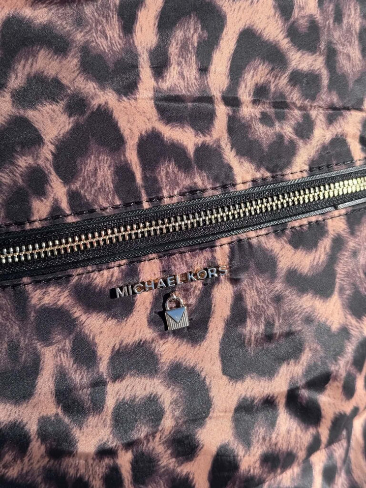 NWT Michael Kors Kelsey Leopard Print Backpack (Retail $178)