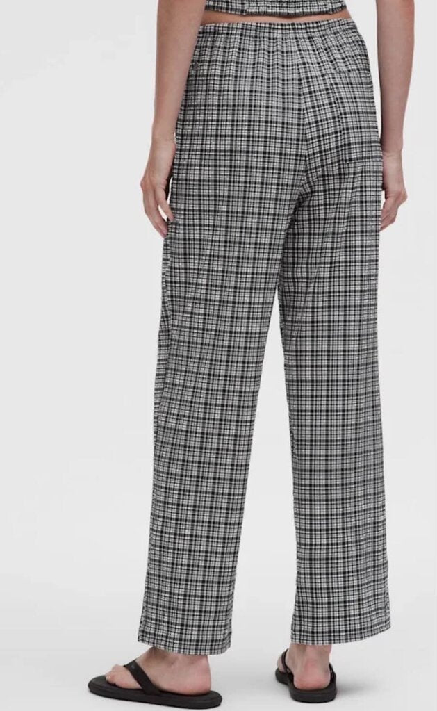 Lululemon Seersucker Check Mid-Rise Pull-On Pants NWT - Size Small