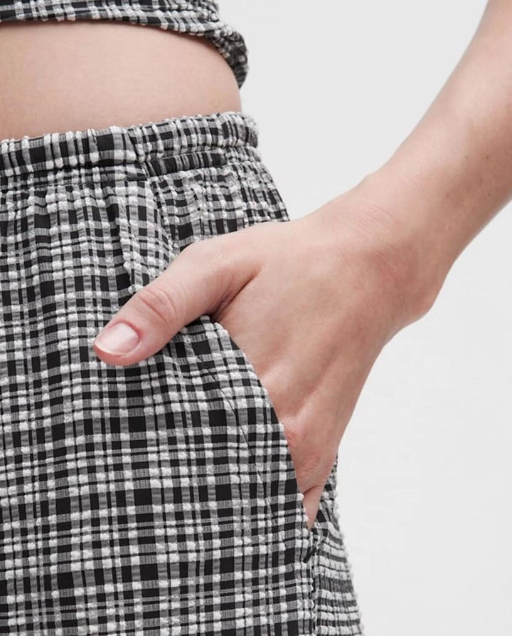 Lululemon Seersucker Check Mid-Rise Pull-On Pants NWT - Size Small