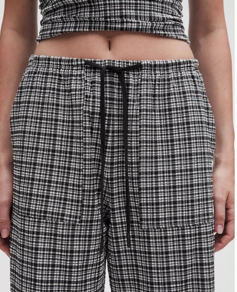 Lululemon Seersucker Check Mid-Rise Pull-On Pants NWT - Size Small