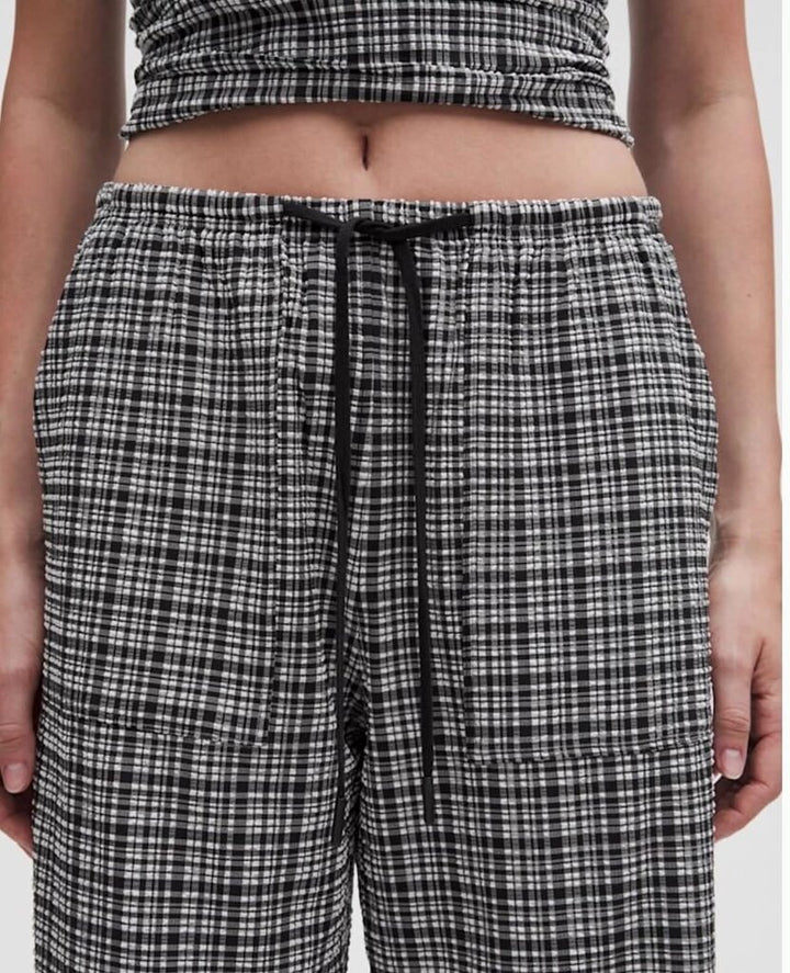 Lululemon Seersucker Check Mid-Rise Pull-On Pants NWT - Size Small
