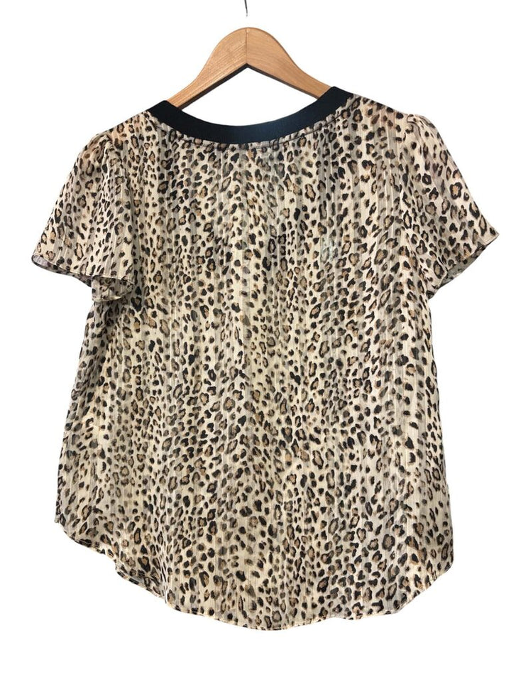 Milly NWT Leopard Print Blouse - Size Small