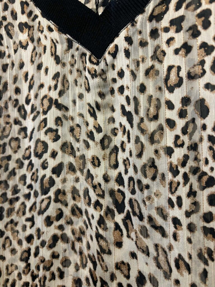 Milly NWT Leopard Print Blouse - Size Small
