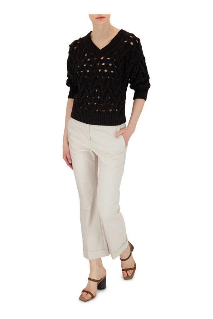 Brunello Cucinelli Basket Weave Sweater- Size Large