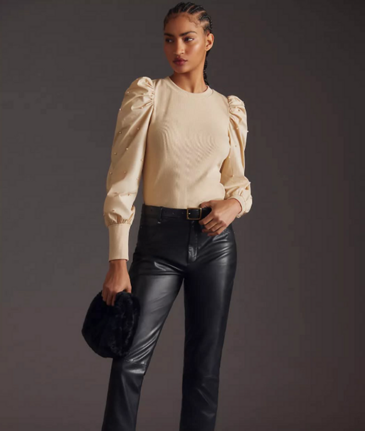 Dolan Puff-Sleeve Blouse - Size Medium