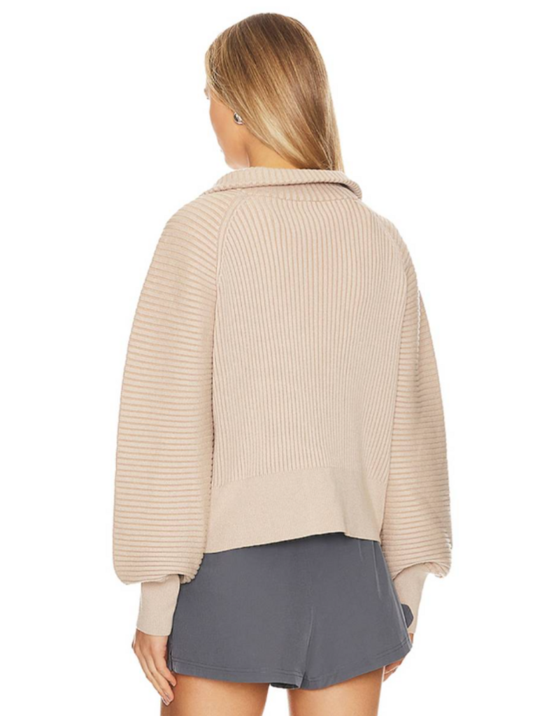 Varley Reid Half-Zip Sweater in Cement (Retails For $148) - Size Medium