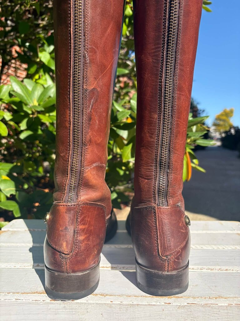 Frye Melissa Button Back Zip Riding Boots - Size 8.5