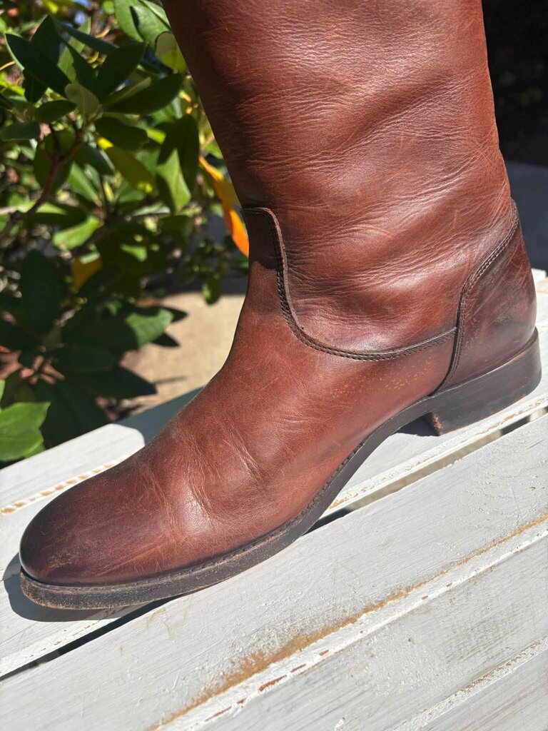 Frye Melissa Button Back Zip Riding Boots - Size 8.5