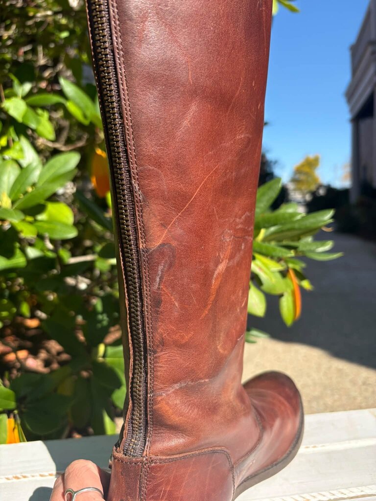 Frye Melissa Button Back Zip Riding Boots - Size 8.5