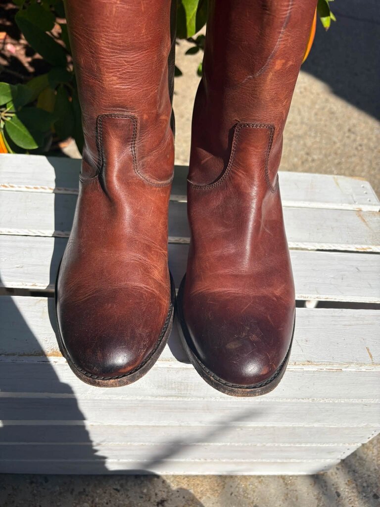 Frye Melissa Button Back Zip Riding Boots - Size 8.5