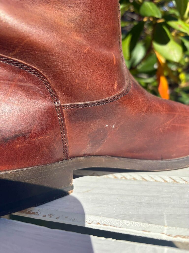 Frye Melissa Button Back Zip Riding Boots - Size 8.5