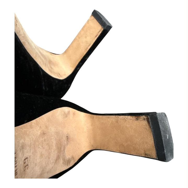 Jimmy Choo Louella Crushed Stretch Velvet Sock Boots - Size 39
