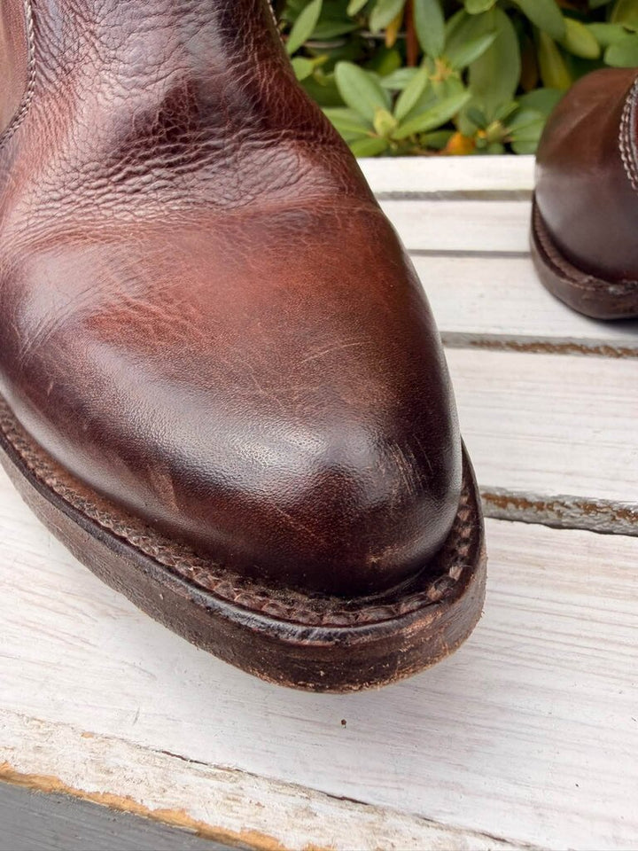 Oak Tree Farms Baila Leather Ankle Cowgirl Boots - Size 8.5