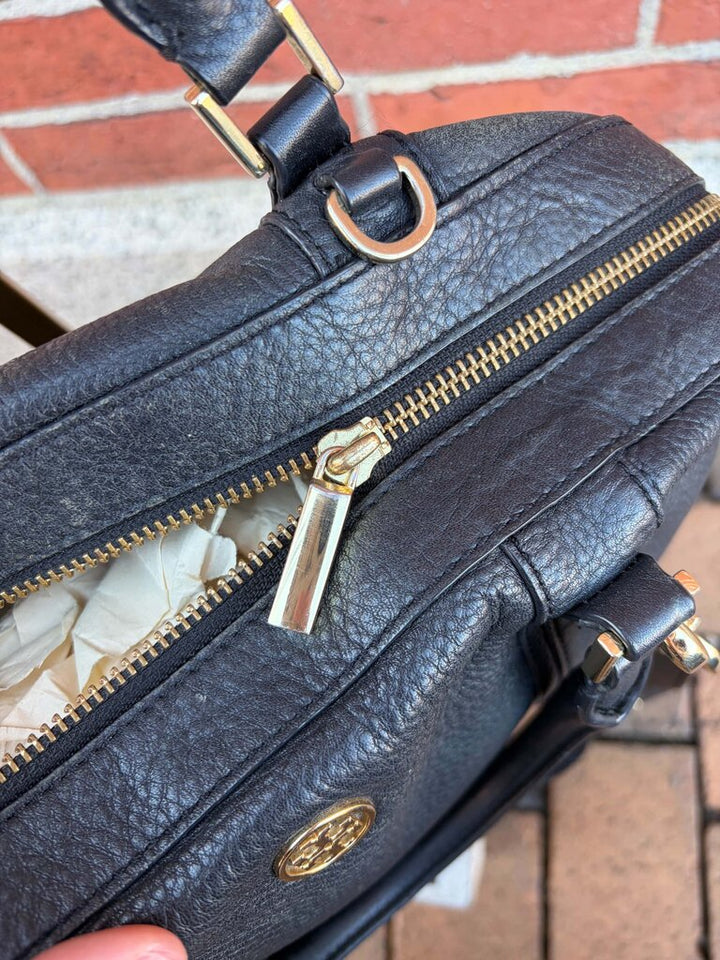 Tory Burch Landon Pebbled Satchel