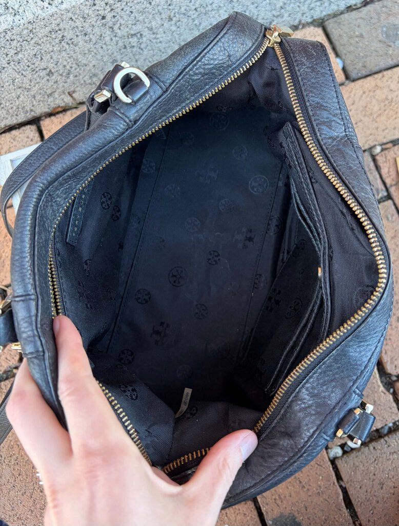 Tory Burch Landon Pebbled Satchel