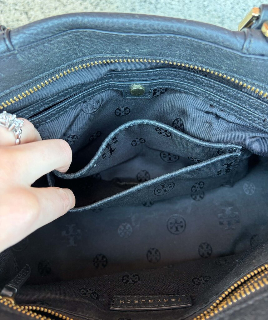 Tory Burch Landon Pebbled Satchel