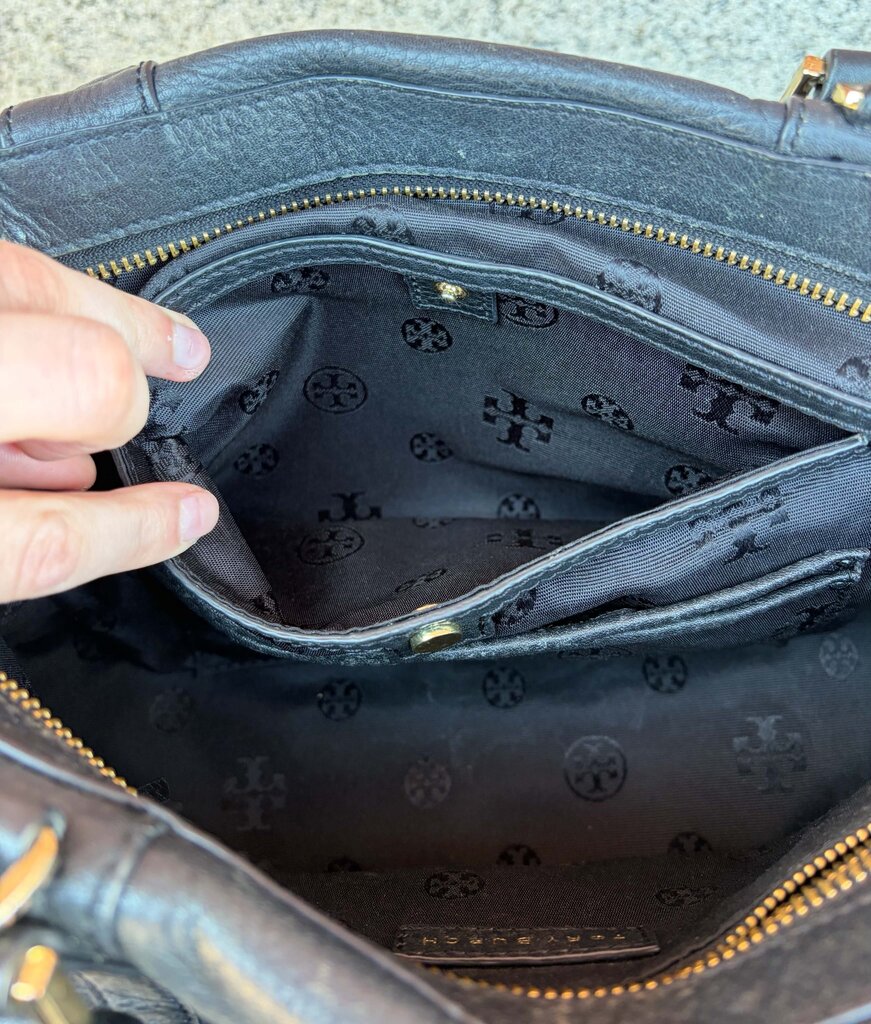 Tory Burch Landon Pebbled Satchel