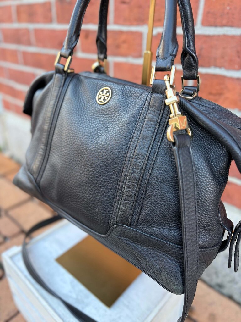 Tory Burch Landon Pebbled Satchel