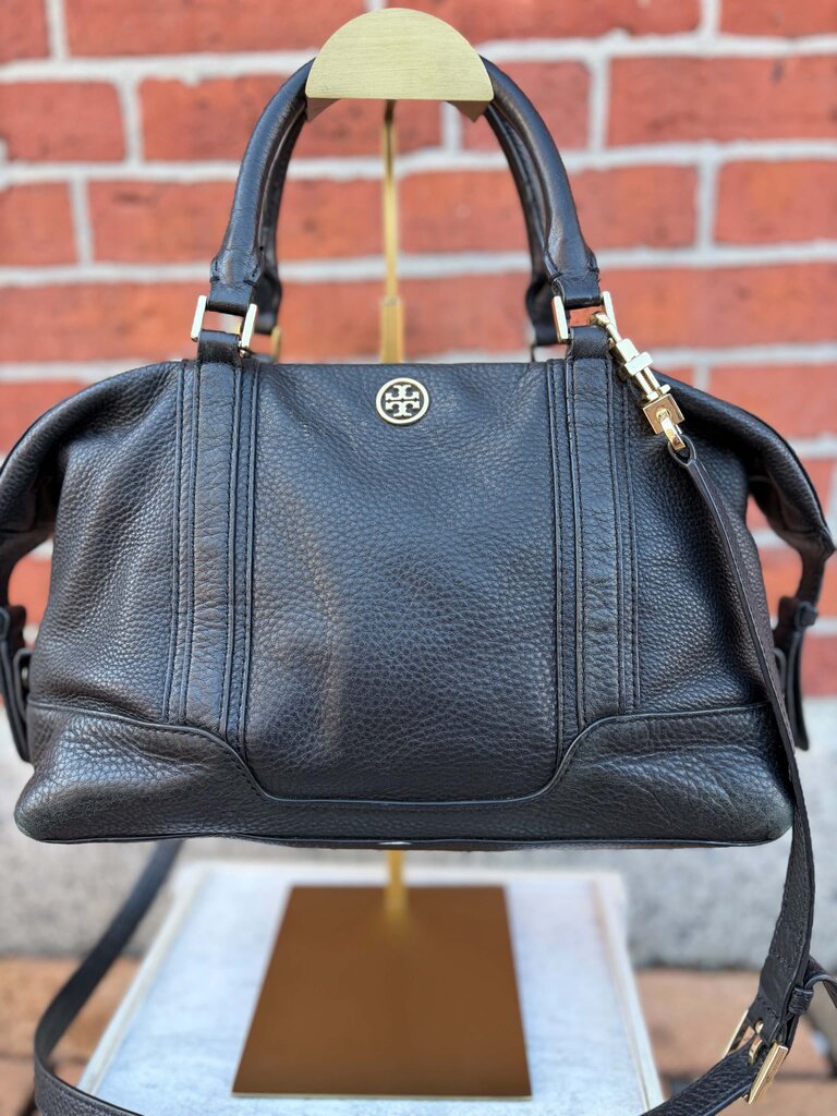 Tory Burch Landon Pebbled Satchel