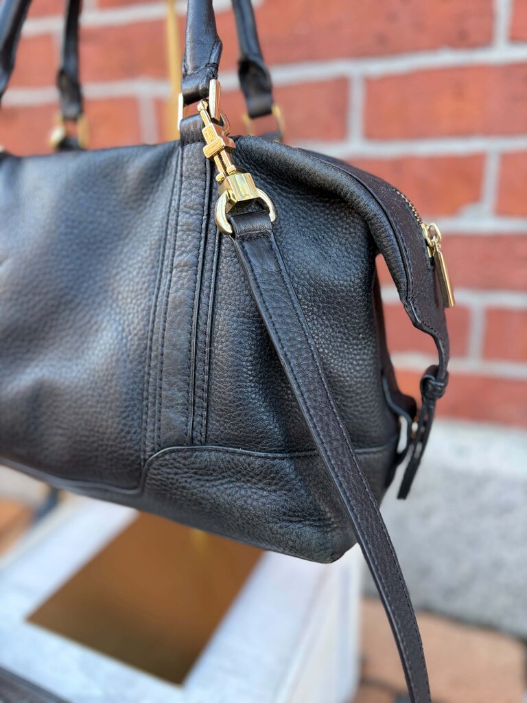 Tory Burch Landon Pebbled Satchel