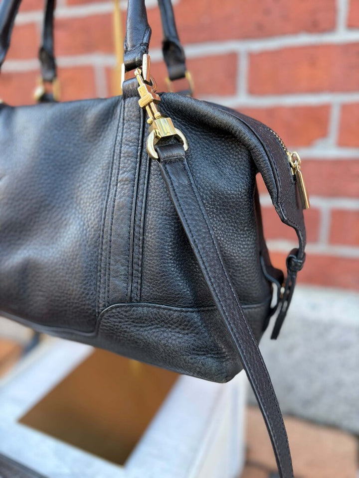 Tory Burch Landon Pebbled Satchel