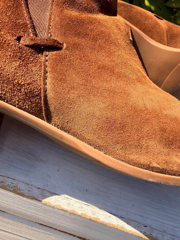 Aquatalia Farica Suede Chelsea Boots - Size 8.5