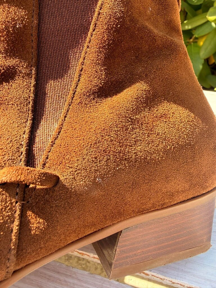 Aquatalia Farica Suede Chelsea Boots - Size 8.5