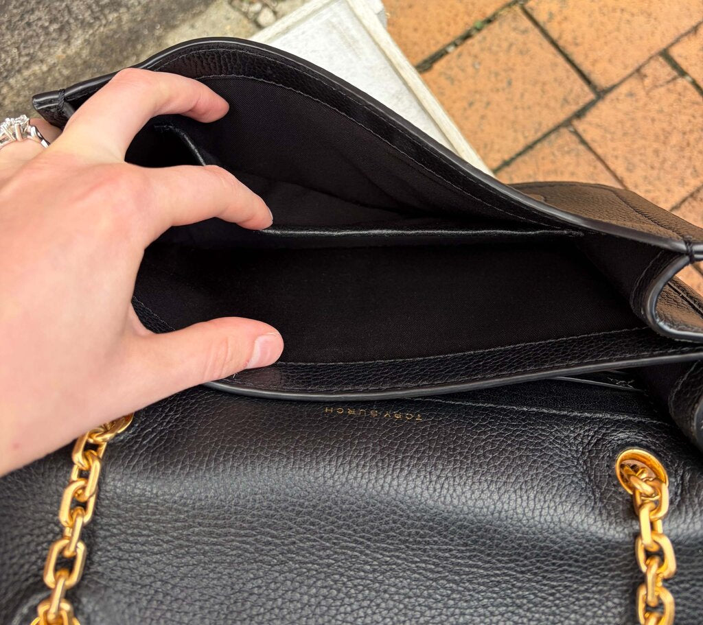Tory Burch Carson Convertible Leather Crossbody Bag (Retails $498)