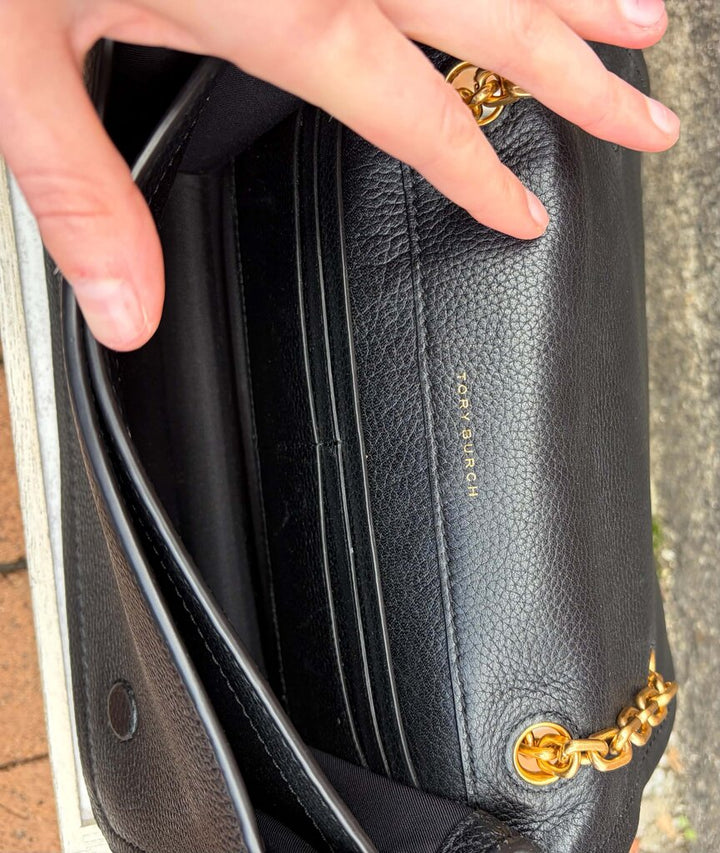 Tory Burch Carson Convertible Leather Crossbody Bag (Retails $498)