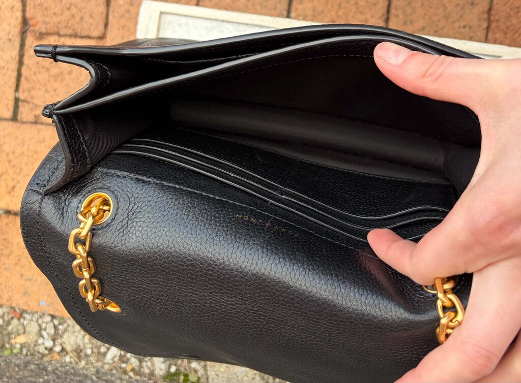 Tory Burch Carson Convertible Leather Crossbody Bag (Retails $498)