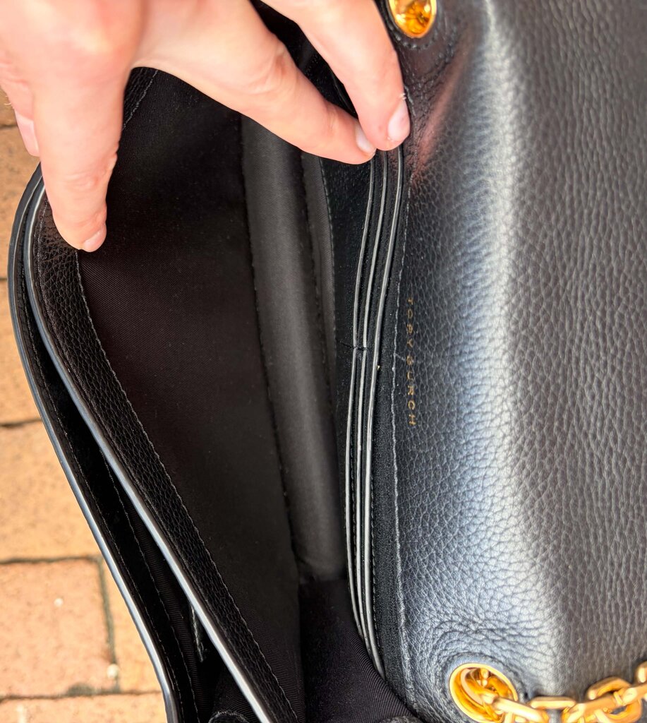 Tory Burch Carson Convertible Leather Crossbody Bag (Retails $498)