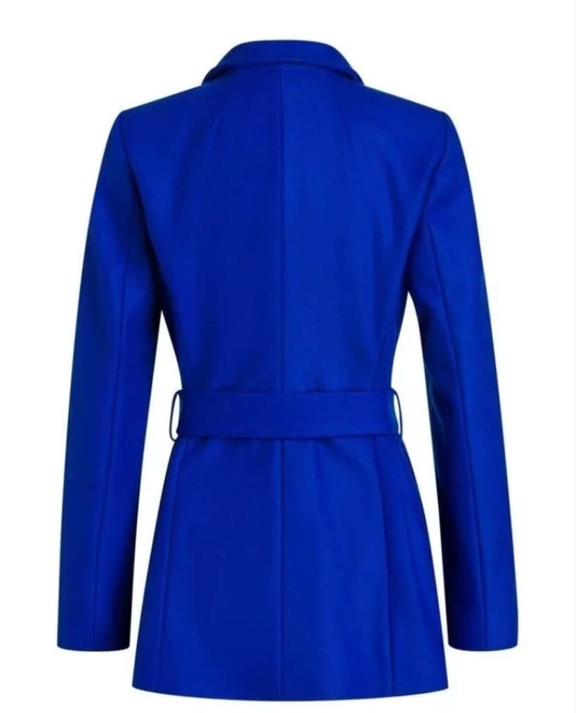 Ted Baker NWT Rytaa Blue Short Wool Wrap Coat - Size 1 (Retails $369)