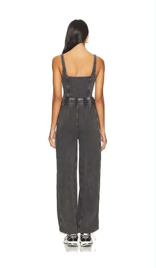 Free People NWT X Inbound Onesie Jumpsuit in Charcoal - Size Small (Retails $128)