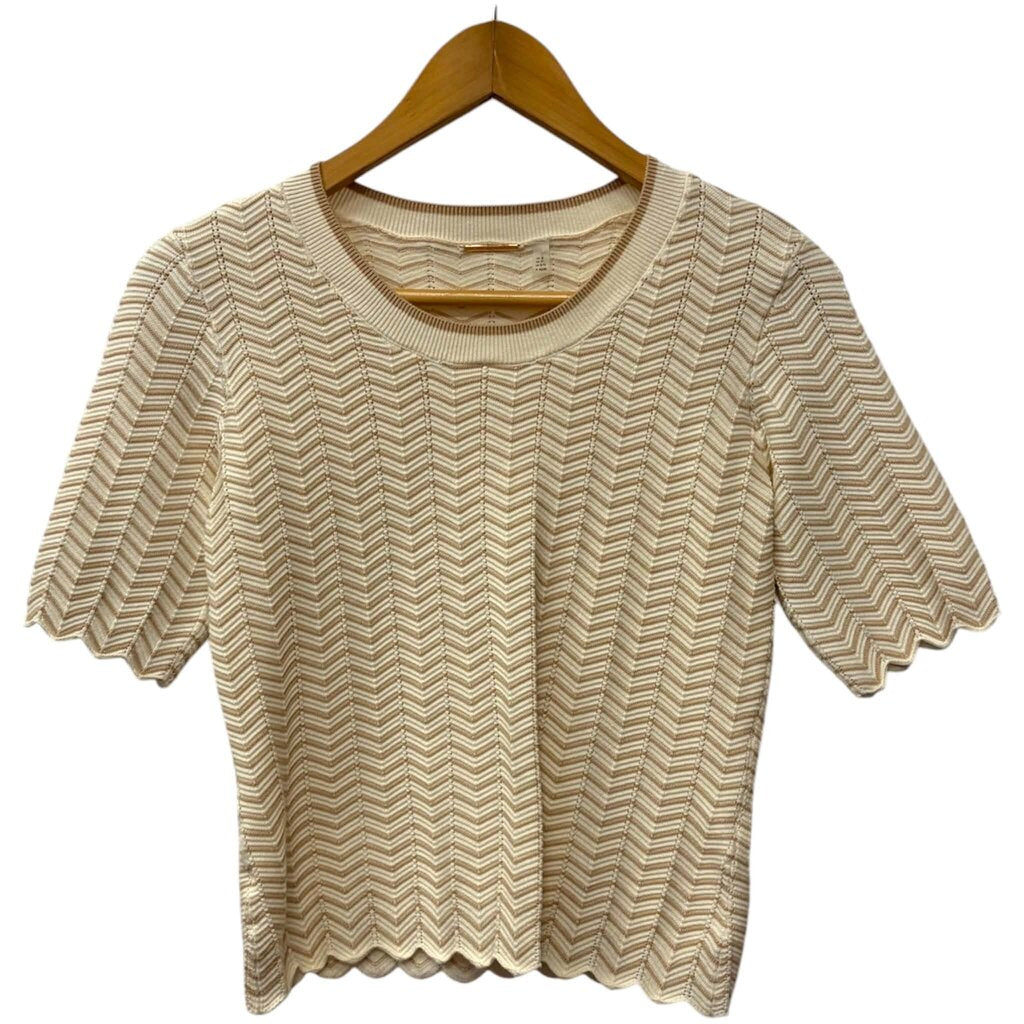Elie Tahari Striped Knit Top - Size Small