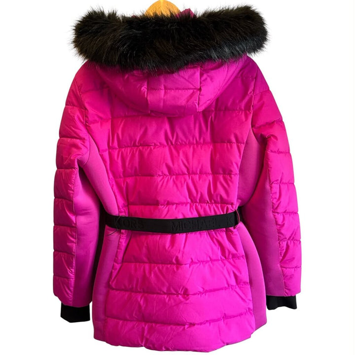 Michael Kors Belted Puffer Jacket - Size Large
