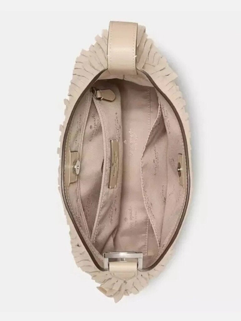 Kate Spade NWT 454 Suede Fringe Small Shoulder Bag
