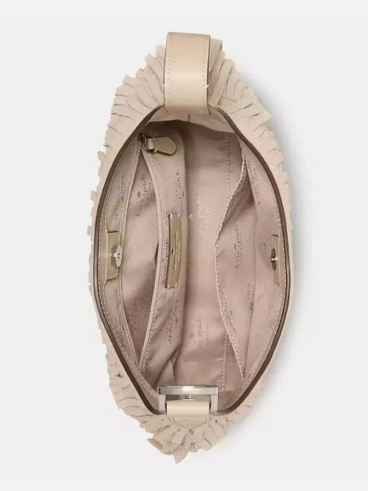 Kate Spade NWT 454 Suede Fringe Small Shoulder Bag