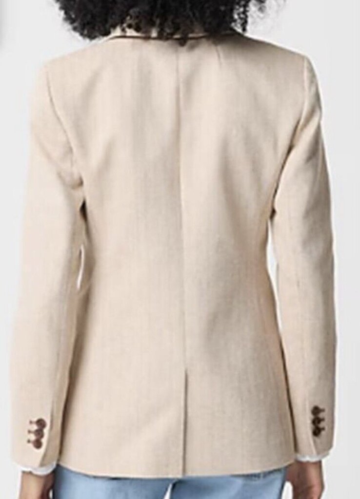J Crew Herringbone One Button Blazer - Size 10 T