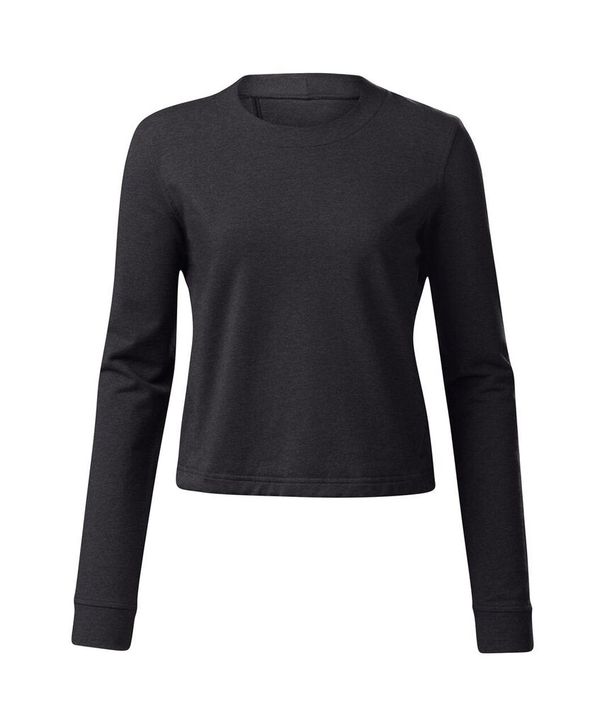 Lululemon Getaway Crew Top in Heathered Black - Size XS/S