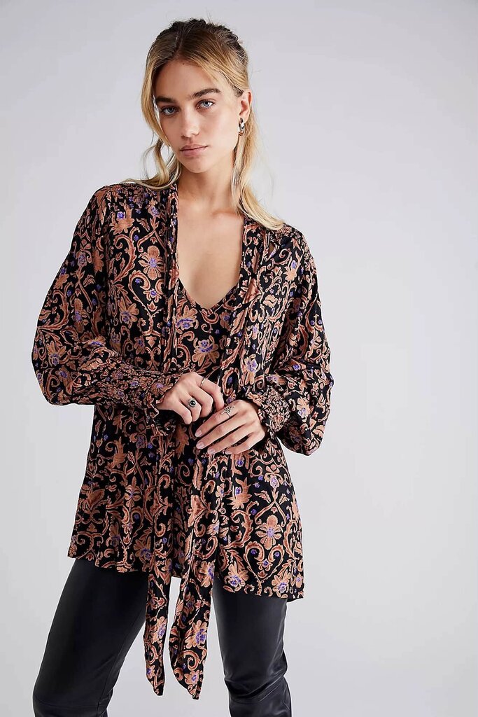 Free People Printed Bridgette Tunic - Size Small