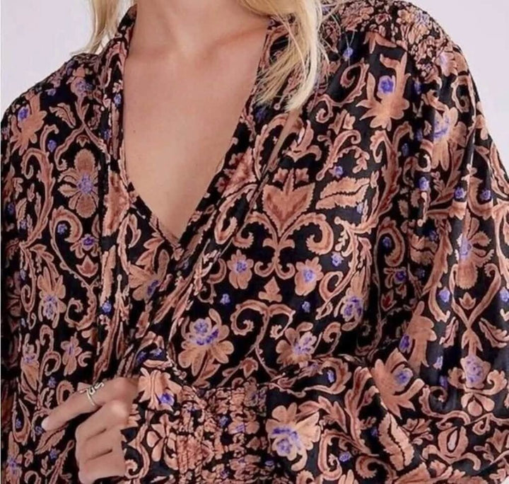 Free People Printed Bridgette Tunic - Size Small