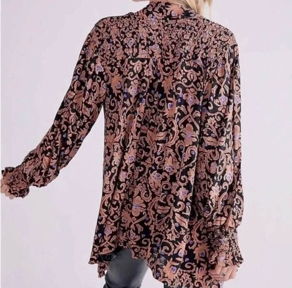 Free People Printed Bridgette Tunic - Size Small
