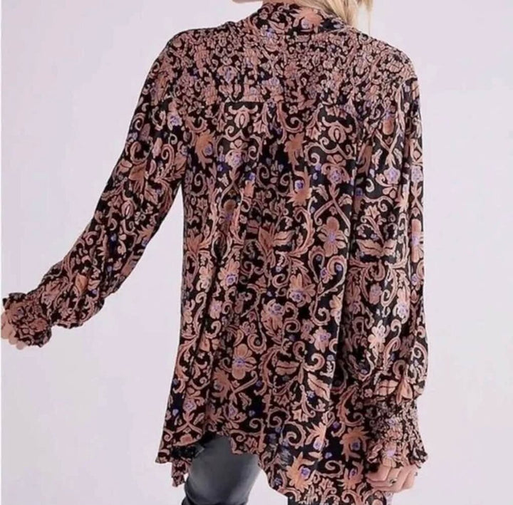 Free People Printed Bridgette Tunic - Size Small